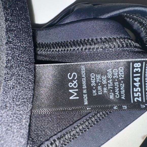 Black Women's Swim High waisted Bikini Set - Picture 2 of 8